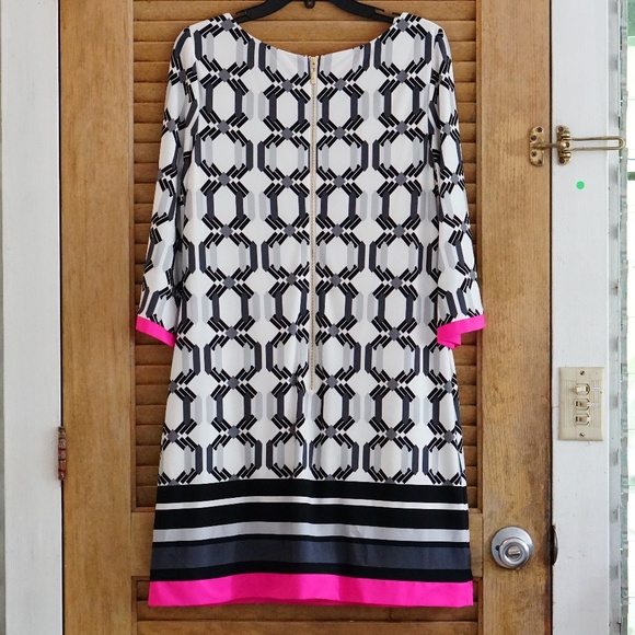 Eliza J Geo Print Matte Jersey Shift Dress - Picture 2 of 5